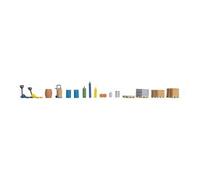 Noch Freight Station Accessory Set 14823 HO/OO Gauge
