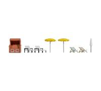 Noch 14844 Beach Umbrellas Stools Lie Etc. Decoration Elements Accessory Ho New