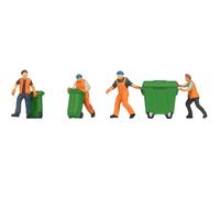 NOCH 15027 HO Scale Street Sweepers With Trash Bins Pieces 6