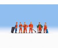 NOCH 15029 HO Scale Street Sweepers Set Of 6 With Accessories