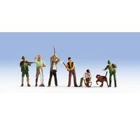 Noch Figures Set 15060 – Hunters & Lumberjacks – HO Gauge – Pk7