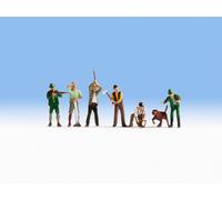 NOCH 15060 HO Scale Hunters And Woodcutters Pcs. 6