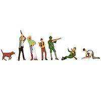Noch Figures Set 15060 – Hunters & Lumberjacks – HO Gauge – Pk7