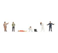 Noch 15071 Crime Scene Police (5) & Corpse (1) Figure Set HO Gauge
