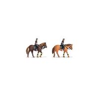 Noch® Mounted Police Plastic Figures Set of 2 Riders for Model Railway Gauge H0Also for Crafts and DIY