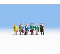 NOCH 15220 HO Scale People At The Station With Luggage Pcs. 6