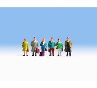 NOCH 15220 HO Scale People At The Station With Luggage Pcs. 6