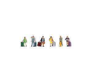 Noch 15223 HO/OO Gauge Passengers with Modern Luggage (6) Figure Set