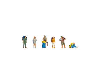 Noch 15247 HO/OO Gauge Backpackers (6) Figure Set
