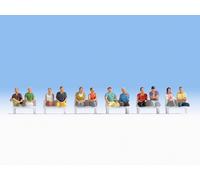 NOCH 15250 HO Scale Set Of Sitting People (Without Legs) Pcs. 12