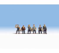 NOCH 15278 HO Scale Sitting Workers (Without Benches) Pcs. 6