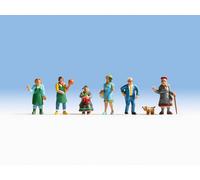 NOCH 15470 HO Scale People At The Weekly Market (Pack Of 6)