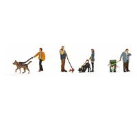 Noch 15471 people with dogs , Figures H0 1:87