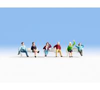 NOCH 15540 HO Scale Sitting People (Without Benches) Pcs. 6