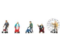Noch 15549 Senior Citizens w/Walking Frames (5) Figure Set