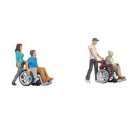 Noch Model Figure – Wheelchair User – Hand-Coloured – 1:87 H0