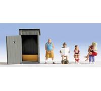 Noch Figure Set 15560 – Toilet Stories (Toilet WC) Ready-Painted HO 1:87