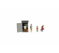 Noch 15560 Characters - Toilet WC with Characters Waiting in 1:87 Scale H0