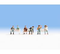 NOCH 15628 HO Scale Farmers Driving The Tractor Pcs. 6