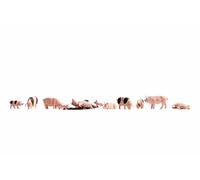 Noch 15712 HO/OO Gauge Pigs (12) Figure Set