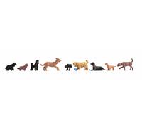 NOCH 15719 Dogs (9) Figure Set HO/OO