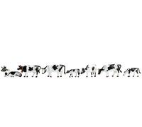 Noch 15721 HO/OO Gauge Black and White Cows (7) Figure Set