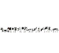 Noch 15721 HO/OO Gauge Black and White Cows (7) Figure Set