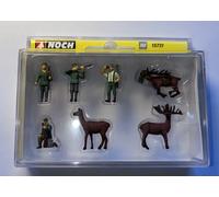 Noch 15731 OO/HO Gauge Hunters and Deer Figure Set for Model Railways / Dioramas