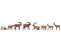 15742 Noch HO Alpine Animals 9 pieces pack 1:87 scale