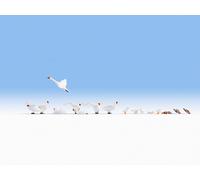 Swans (8) & Ducks (8) HO Gauge figures Noch 15774