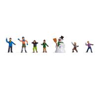 Noch 15821 Children Playing in the Snow (6) Figure Set