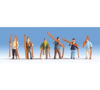 Noch 15829 Skiers Pack #2 (Pk6) HO Gauge Figures Set