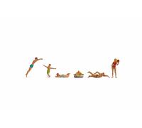 Noch Figure Set 15849 – Bathing & Swimming Figures – HO Scale 1:87 – 6 Figures