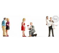 Noch 15861 Characters: 3 Pairs Of Engaged And Married Lovers In Scale 1:87 H0