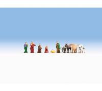 NOCH 15922 HO Scale Nativity: Jesus Joseph Mary + Wise Men And Animals (Pz 11)