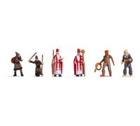 Noch 15929 Folklore Characters: Santa Claus And Knecht Ruprecht In Scale 1:87
