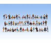 NOCH 16070 HO Scale Assorted Set 60 Standing And Sitting Characters