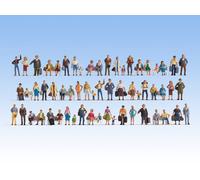 NOCH 16070 HO Scale Assorted Set 60 Standing And Sitting Characters