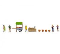 Noch 16226 HO/OO Gauge At the Fruit Market Themed Figure Set