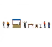 Noch 16228 HO/OO Gauge At the Fish Market Themed Figure Set
