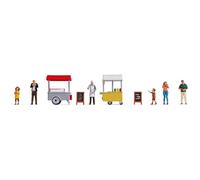 NOCH 16229 At the Hot Dog & Ice Cream Stalls Themed Figure Set