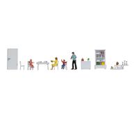 NOCH Figure Theme World Dining Room Hand Coloured Family Scene Plastic for H0 Scale Perfect Addition to Dioramas
