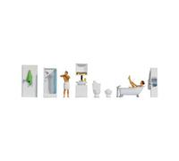 Noch H0 Figures Theme World "Bathroom", Detailed Decoration For