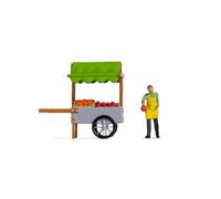 NOCH 16501 HO Scale Small Scene: Fruit Stall With Character