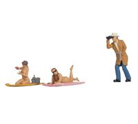 NOCH 16607 HO Scale Funny Scenes: Two Ladies Relaxing And A Peeping Tom