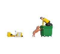 NOCH H0 Funny Scenes "Caution Dog", Model Train Accessory for H0, Funny Figures for Your Model Landscape