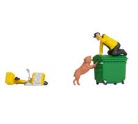 NOCH 16610 HO Scale Funny Scenes: Man Running From A Dog (CAUTION DOG)