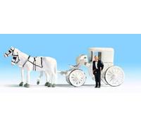 Noch 16706 Horse Drawn Wedding Carriage HO Gauge Figures Set
