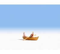 Noch Rowing Boat 16800 Hand-Colored with Figure - HO Gauge 1:87
