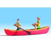 Noch 16805 Canoe & Riders With Paddles HO Gauge Figures Set